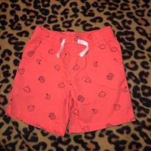 Coral animal shorts